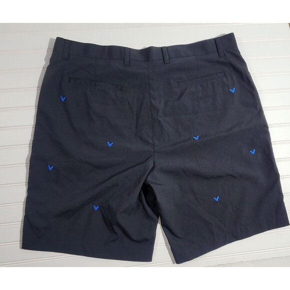 Callaway Navy Blue Golf Shorts Blue Embroidered Logo Mens Size 40 - Picture 6 of 14